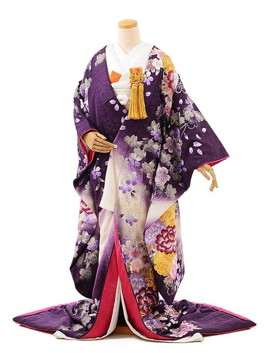 楽天市場】色打掛 着物 神社婚 和装 花嫁衣裳 1AI0240 富貴牡丹桜に 