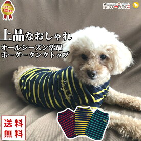 【1000円ポッキリ】春夏爽やかなタンクトップ 犬 服 犬の服 春夏 小型犬 伸縮 ボーダー トイプードル チワワ 洗い替え 多頭飼い ドッグウェア 【春 夏 春夏 春服 夏服 春物 夏物 春服】