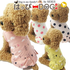 【わけあり品】 犬 服 ワンピース 春 かわいい 女の子 犬服 いぬ 犬の服 タンクトップ 袖なし ノースリーブ 袖無し フリル ドット柄 レース ショート丈 【秋 冬 秋冬 秋服 冬服 秋物 冬物 秋服】【中型犬 サイズ】 プチプラ