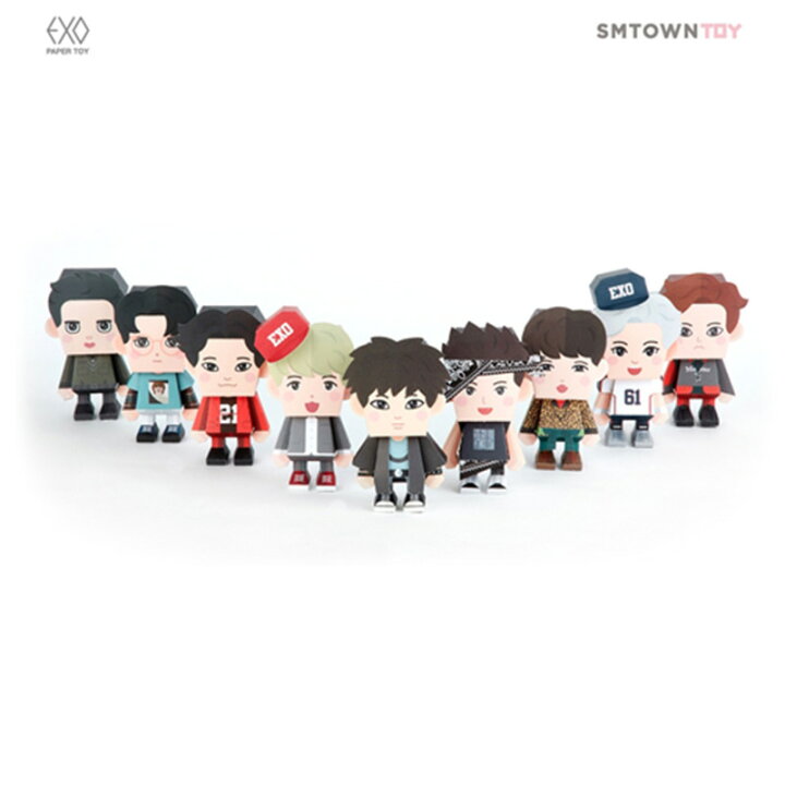 楽天市場 レア商品 Exo ペーパートイ Paper Toy 5th Anniversary エクソ Sm 公式 グッズ スホ チャニョル シウミン タオ K Cosmetics