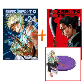 【カップ麺蓋押さえ付き/韓国版】 SAKAMOTO DAYS 24+25巻 ダブル特典版 セット( 初版限定付録 / グッズ / skdy / 坂本太郎 / 韓国書籍 / 漫画 / コミック / まんが / 鈴木祐斗 著)
