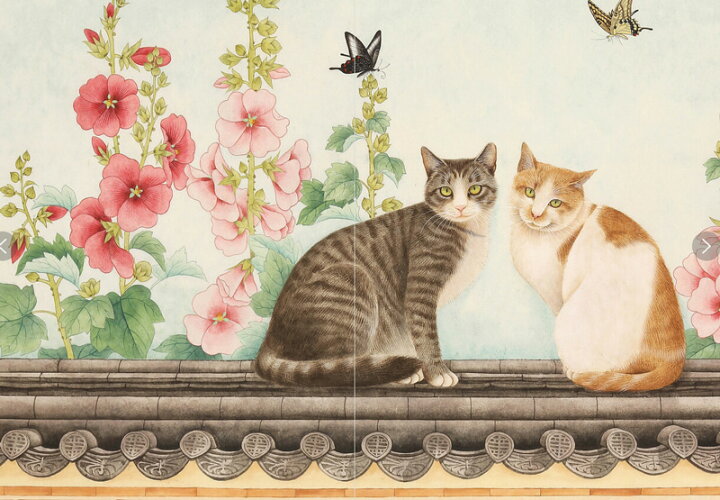 猫油絵107