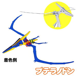 【5点までメール便も可能】ハコモ プテラノドン (白)  [ペーパークラフト 恐竜 ダイナソー 手作り 段ボール 組立式 工作キット 小学生 夏休み 置物 インテリア 飾り おもちゃ 玩具 子ども