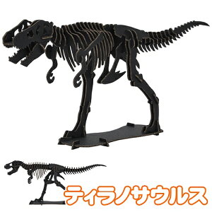 【8点までメール便も可能】ハコモ ティラノサウルス BLACK  [ペーパークラフト 恐竜 ダイナソー 手作り 段ボール 組立式 工作キット 小学生 夏休み 置物 インテリア 飾り おもちゃ 玩具 子