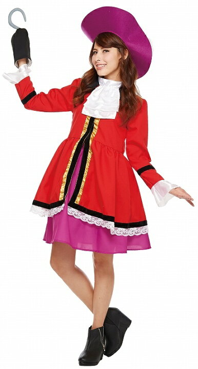 楽天市場 ハロウィン コスプレ キャプテンフック コスチューム 大人用 フック船長 コスプレ 女性用 ピーターパン コスチューム 大人用 ディズニー ハロウィン コスチューム イベント 仮装 衣装 はぴキャラ