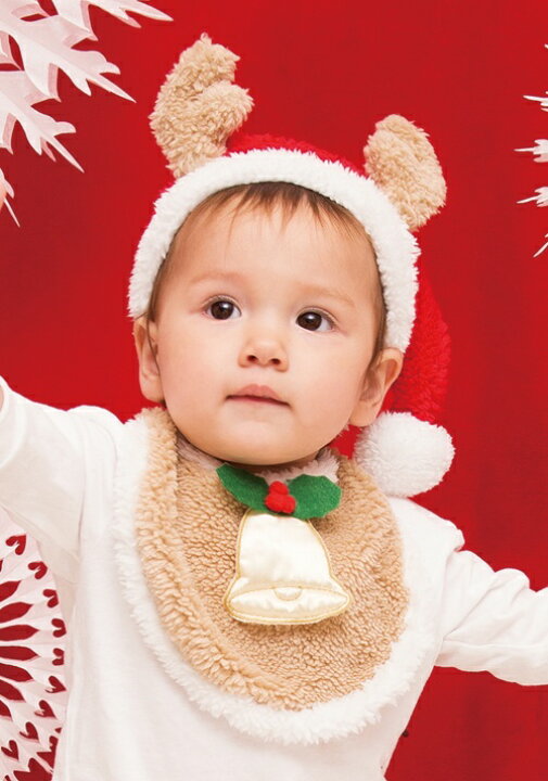 トナカイ 赤ちゃん用 おくるみ コスチューム クリスマス ギ アカムス ポンパレモール