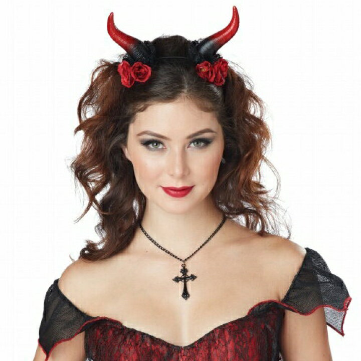楽天市場 ハロウィン コスプレ ローズ エンチャントレス 悪魔 コスプレ 角 デビル コスプレ コスチューム 魔女 コスプレ ハロウィン 女性 はぴキャラ