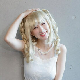 !!最安値挑戦中!!【女装 コスプレ】 カールツインテールネオゴールド [アイドル コスプレ かつら 金髪 アイドル コスプレ ショートヘアー レディース WIG アニメ ウィッグ フルウィッグ 歌手 イベント ハロウィン 仮装 パーティーグッズ]【C-0749_454302】