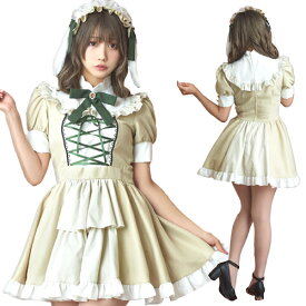 ブリティッシュバニー ドーリーオリーブ　　[うさぎ コスプレ バニー コスチューム イースター 衣装 仮装 キュート カワイイ 大人用 女性衣装 レディース ハロウィン イベント]【A-2118_905981】