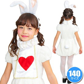 【ハロウィン コスプレ アリス 子供】ワンダーラビットガールキッズ 140 [ハロウィン 衣装 子供 不思議　アリス コスチューム アリス衣装 うさぎ コスプレ コスチューム うさ耳]【841937】