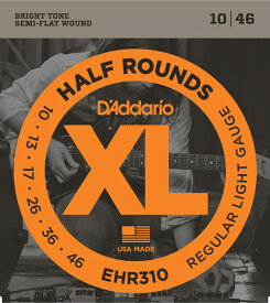 D'Addario EHR310 Half Rounds, Regular Light, 10-46 《エレキギター弦》 ダダリオ 【ネコポス】