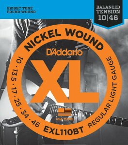 D'Addario EXL110BT XL Balanced Tension (10-46)sGLM^[ty10Zbgz