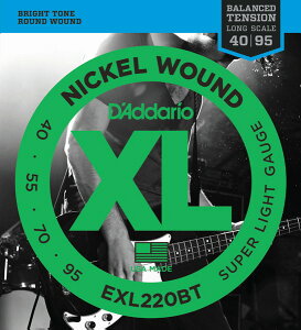 D'Addario EXL220BT XL Balanced Tension (40-95)《ベース弦》【5セット】 【送料無料】