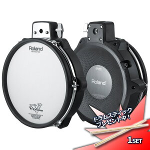 Roland V-Pad(Black-chrome)�kPDX-100�l ���[�����h V-Drums �d�q�h�����y���������z�y�h�����X�e�B�b�N1�Z�b�g�t���I�z�ysmtb-u�z