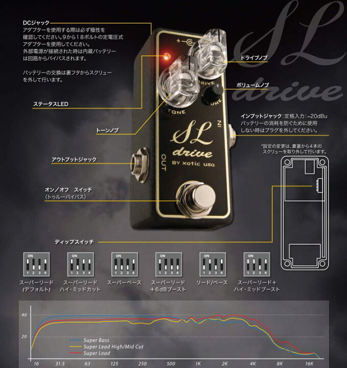 楽天市場】Xotic SL Drive《エフェクター/オーバードライブ》【送料 