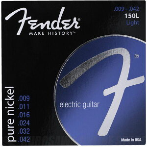 Fender Original 150 Guitar Strings, Pure Nickel Wound, Ball End, 150L .009-.042 Gauges, sGLM^[tylR|Xzy\tz