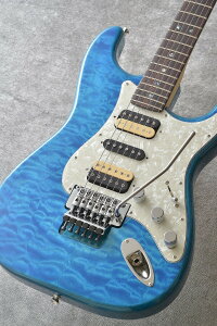 Fender Michiya Haruhata Stratocaster, Rosewood Fingerboard, Caribbean Blue Trans[tƃf]
