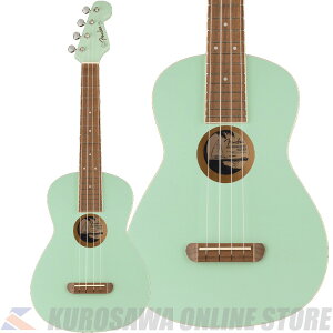 Fender Acoustics Avalon Tenor Ukulele, Walnut Fingerboard, Surf Green