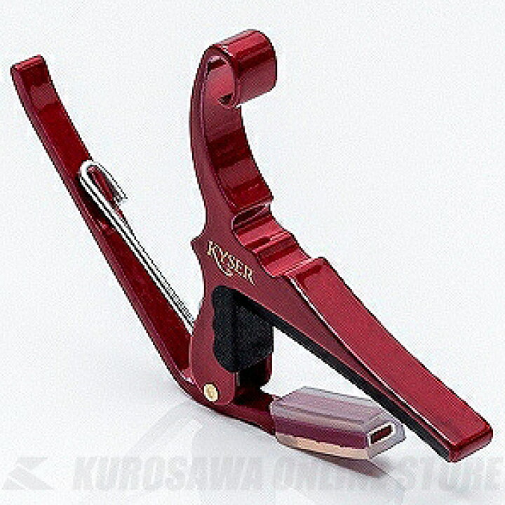 Kyser カポタスト KG6RA STRING RED (Acoustic Guitar Capos)(ネコポス)【ONLINE STORE】 昭和32年創業の老舗 クロサワ楽器 KYSER カポタスト STRING PINK KG6KA QUICK-CHANGE CAPO