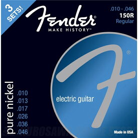Fender Original Pure Nickel 150 Guitar Strings(10-46) - 3-Pack《エレキギター弦》【ネコポス】【ご予約受付中】
