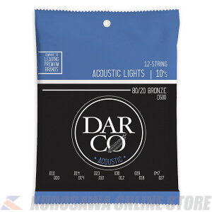 Martin Darco Acoustic Guitar Strings 80/20 Bronze (Light)[D500]�y�l�R�|�X�z