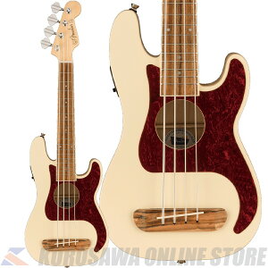 Fender Acoustics Fullerton Precision Bass Uke Olympic White 【送料無料】《コンサートウクレレ》(ご予約受付中)