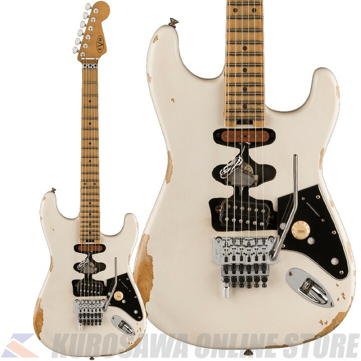 楽天市場】EVH Frankenstein Relic Series, Maple Fingerboard, White 