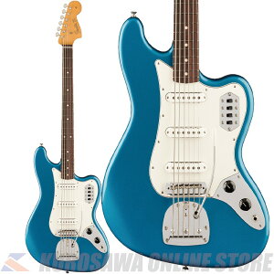 Fender Vintera II 60s Bass VI, Rosewood, Lake Placid Blue y\P[uv[gz(\t)