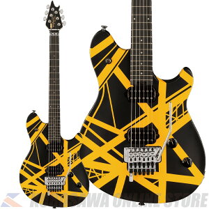 EVH Wolfgang Special Striped Series, Ebony, Black and Yellow (\t)