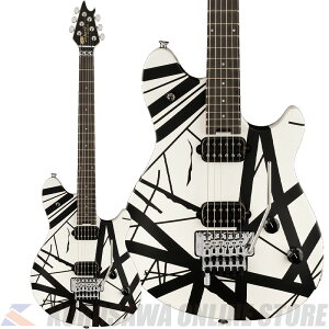 EVH Wolfgang Special Striped Series, Ebony, Black and White (\t)