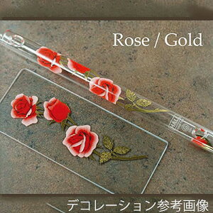 HALL CRYSTAL D Flute Offset:Rose with Gold�i���[�Y/�S�[���h�j [22214]