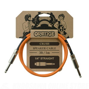 ORANGE Crush 3ft Speaker Cable Jack to Jack [CA040] 3ft/1m 1/4���X�g���[�g�v���O�d�l