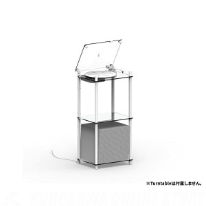 TRANSPARENT Turntable Stand White[TTS-W]�y�g�����X�y�A�����g�^�[���e�[�u���X�^���h�z