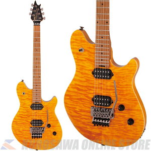 EVH Wolfgang WG Standard QM Baked Maple Fingerboard -Transparent Amber-