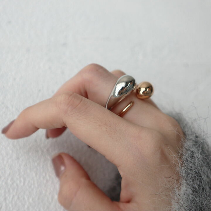 楽天市場】ぷっくりティアドロップリング/指輪/曲線/デザイン  