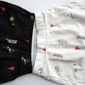 別売りキャミビスチェ/ベストとセットアップOK/アンティークフラワー柄ハイウエストパンツ/花柄/ストレート/脚長/タック/フロントタック/キレイめ/カジュアル/オケージョン/フォーマル/着回し/アンティーク/レトロ/ブラック/ホワイト/ネイビー/ピンク