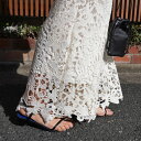【5月中旬】別売りブラウスとセットアップOK ケミカルレースパンツ レース ストレート ワイド キレイめ ゆったり リラ…
