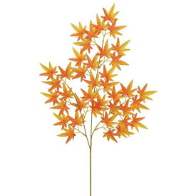 フェイクグリーン モミジスプレイ オレンジ 紅葉 74cm 人工観葉植物 観葉植物 造花 光触媒 CT触媒 インテリア [G-L]