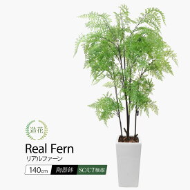 フェイクグリーン 観葉植物 フェイク 人工観葉植物 大型 光触媒 リアルファーン 140cm 人工造花 鉢植 インテリア おしゃれ 光触媒 CT触媒 お祝い 開店 開業祝い