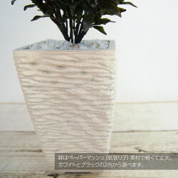 ミニフェイクグリーンボックスウッドペーパーマッシュポット【人工観葉植物観葉植物造花光触媒CT触媒インテリアフェイクグリーンお祝い】