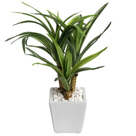 フェイクグリーン 観葉植物 フェイク 人工観葉植物 卓上 ミニ ユッカ 小さい テーブル サイズ 光触媒 リアル 鉢植 24cm 造花 陶器鉢 本物そっくり SC CT触媒 インテリア 人気 [rcp][nnf]
