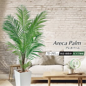 フェイクグリーン 観葉植物 フェイク グリーン 人工観葉植物 大型 ヤシの木 光触媒 消臭 アレカヤシ おしゃれ リビング 大きい 本物そっくり リアル 造花 南国 トロピカル インテリア 玄関 お祝い 2m 送料無料 [fd][rcp] / アレカパーム 70cm～195cm