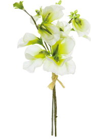 造花 花材 アーティフィシャルフラワー スイートピーバンチ ホワイトグリーン 撮影 小道具 小物 撮影用