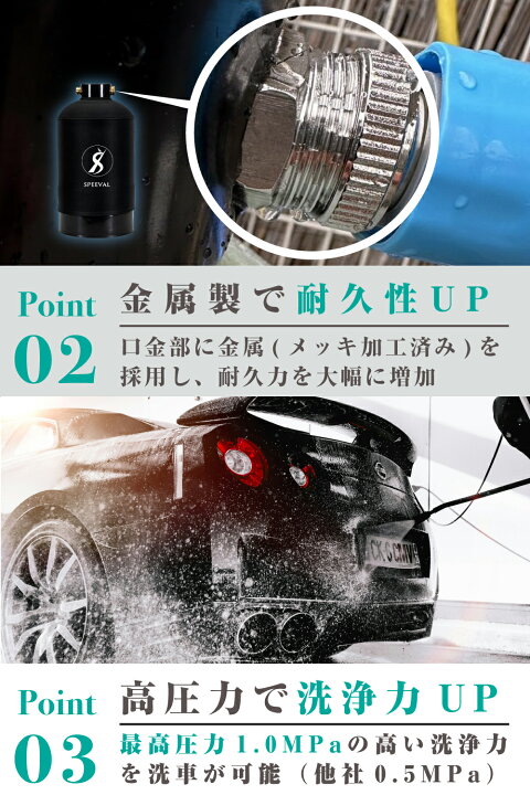 楽天市場】SPEEVAL 純水器 洗車用【新型 メタルネジ口金】11Lタンク 