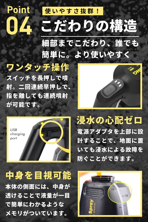 楽天市場】フォームガン 電動 洗車 発泡スプレー 噴霧器 フォーム 