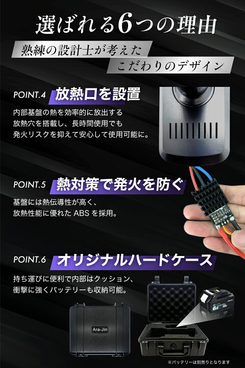 楽天市場】【6月上旬までに発送】嵐神 ZERO ARAJIN 最強 ブロワー 洗車 