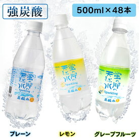 楽天市場 蛍の郷の天然水 スパークリング 500ml 48本の通販