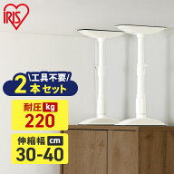 家具転倒防止 突っ張り棒 アイリスオーヤマ 家具転倒防止伸縮棒 Sサイズ 2本セット 伸縮幅 30〜40cm 耐圧…