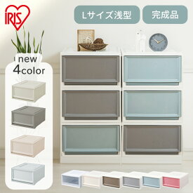 【単品】収納ボックス 収納ケース 引き出し チェスト プラスチック 衣装ケース おしゃれ アイリスオーヤマ BC-L 白 クリアケース コンパクト 押し入れ収納 クローゼット 50cm 奥行50cm 衣装ケース 積み重ね 一人暮らし 新生活