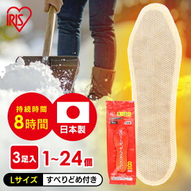 カイロ 中敷き用 防寒 あったか 冬 防寒対策 冷え性 冷房対策 防災 備蓄 災害 中敷き用カイロ Lサイズ 3足入り